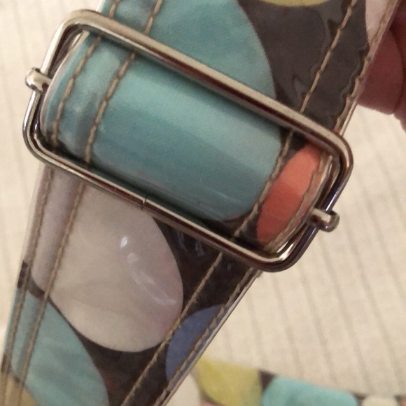 Multi colored easy wipe pokadot kalencom diaper bag - Picture 11 of 17